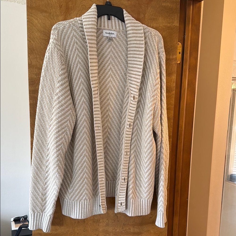 Goodthreads Cream Cardigan Sweater